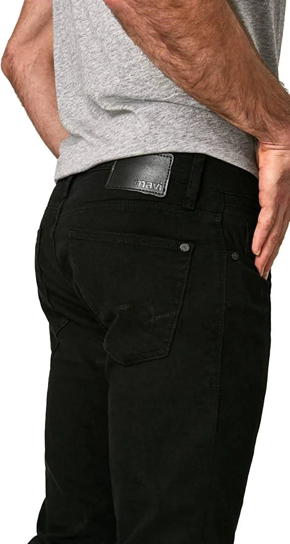 Mavi Men's Zach Straight Leg in Black Williamsburg - Men's Jeans