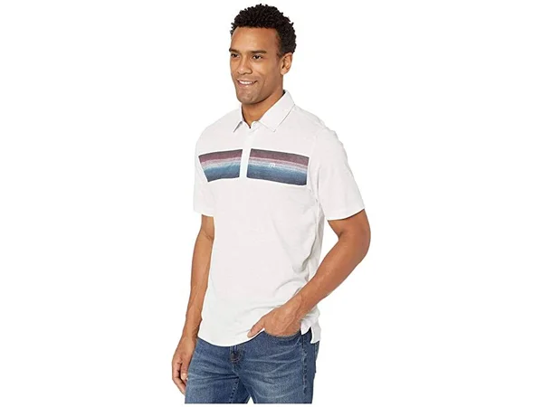 TravisMathew Men's Fredo Polo Heather White - XL