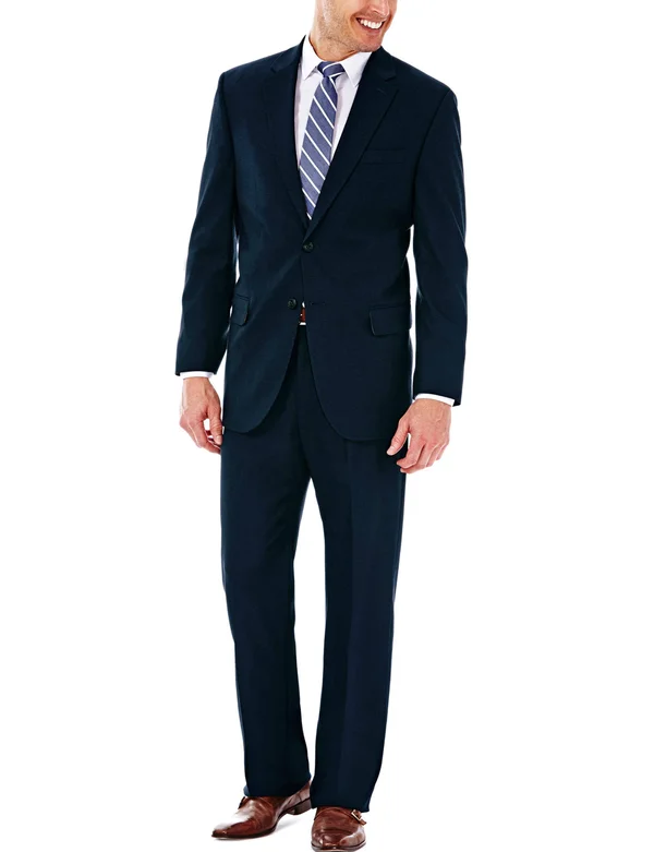 J.M. Haggar Premium Stretch Classic Fit Suit Jacket - 42 Long, Blue