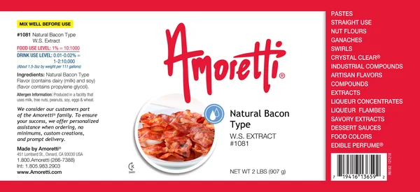 Natural Bacon Type Extract Water Soluble - 4 oz