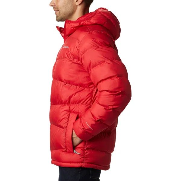 Columbia Men's Fivemile Butte Hooded Jacket, Medium, Mountain Red