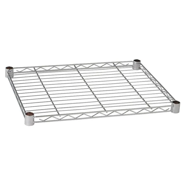 Zoro Select 5gta2 Wire Shelf 72 inchx24 inch - Zinc Plated, Silver