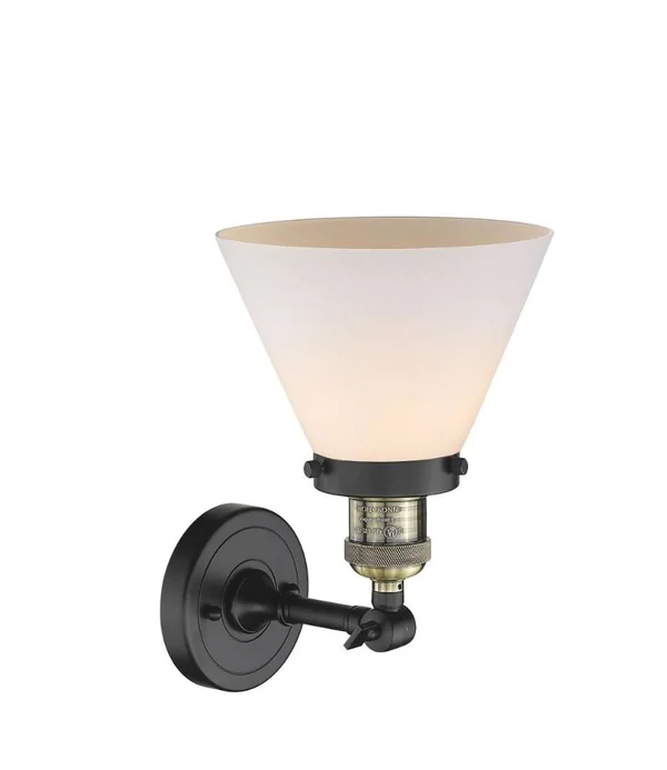Innovations Lighting-Large Cone 1 Light Sconce-203-PN-G43