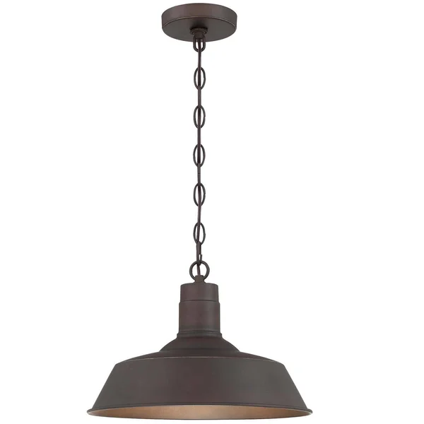 Park Harbor PHEL5502 Waterbury Single Light 14-1/8x22 Wide Outdoor Pendant Antique Pewter