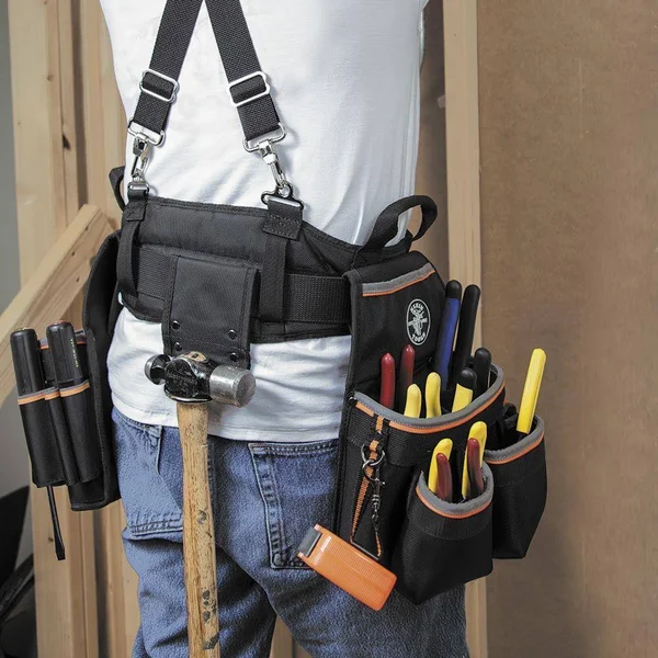 Klein Tools 55429 TRADESMAN Pro Electrician&s Tool Belt, XL