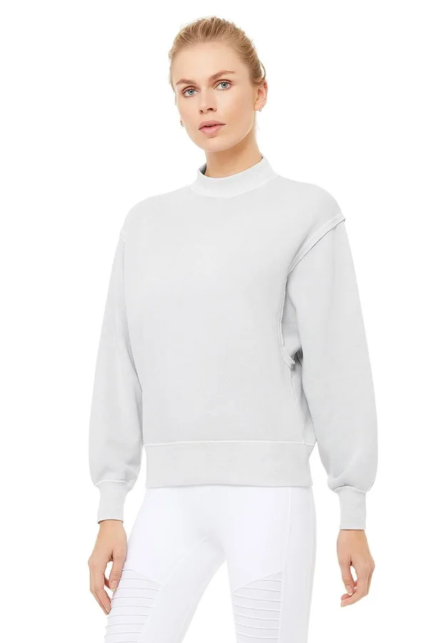 Alo Yoga Washed Freestyle Sweatshirt - Women's Sulphur Wash, S