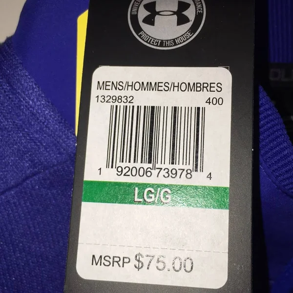 Under Armour Men's Storm Sweaterfleece Heather Snap Mock - Blue - LG