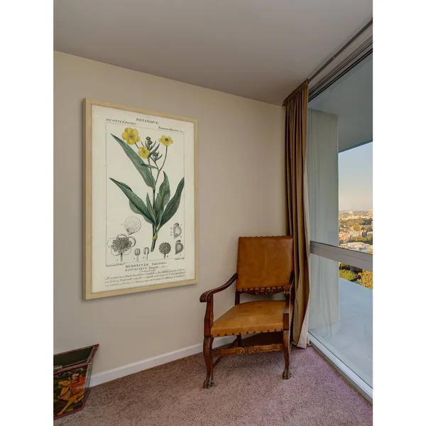 Marmont Hill Inc Botanique Study in Yellow III' Framed Painting Print, 16 x 24
