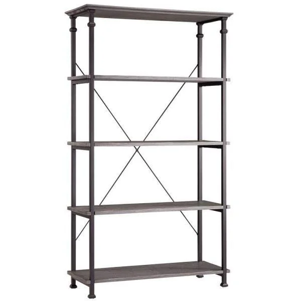 Grove Place Weathered Grey Open Bookcase