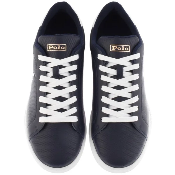 Ralph Lauren Heritage Court Trainers Navy
