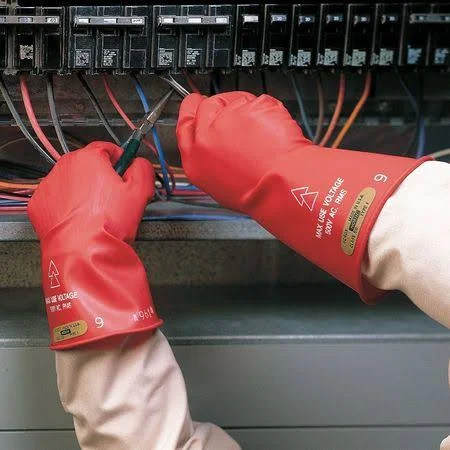 Salisbury E0011B/9H Electrical Gloves - Class 00, Sz 9-1/2, PR
