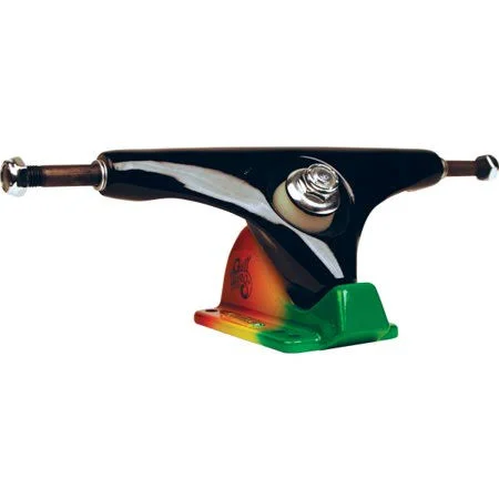 Gullwing Trucks Charger Black - Rasta Skateboard Trucks - 185mm Hanger 10 inch Axle (Set of 2)
