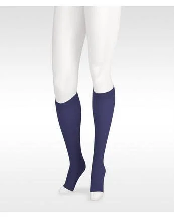 Juzo Soft 20-30 mmHg Open Toe Knee High - V, Short, White