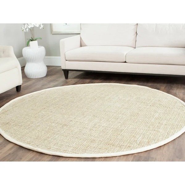 Safavieh Natural Fiber NF730B Area Rug Grey 7& x 7& Square