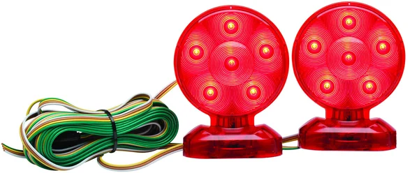 Optronics TLL21RK Magnet Mount LED Towing Light Kit, Red