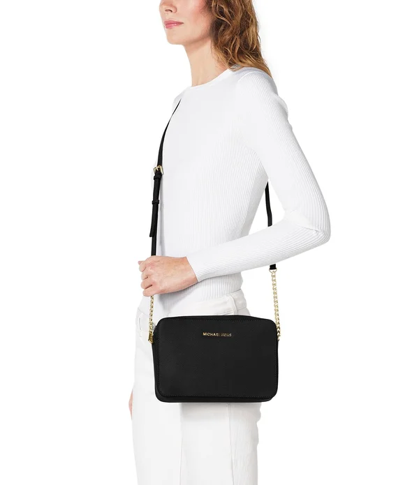 Michael Michael Kors Bright Red Jet Set Large Crossbody