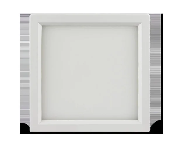 Luxrite 4 inch Square LED Flush Mount Ceiling Light - 10W, White Finish, 4000K (Cool White), 600 Lumens, Dimmable, Surface Mount