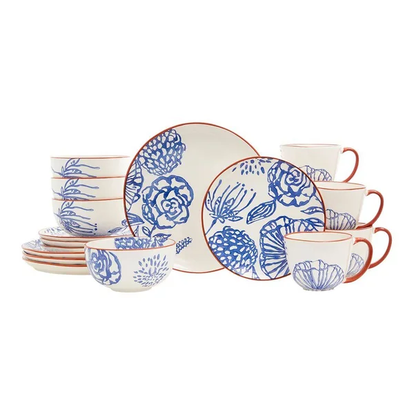 Baum Begonia 16-Piece Dinnerware Set Multi