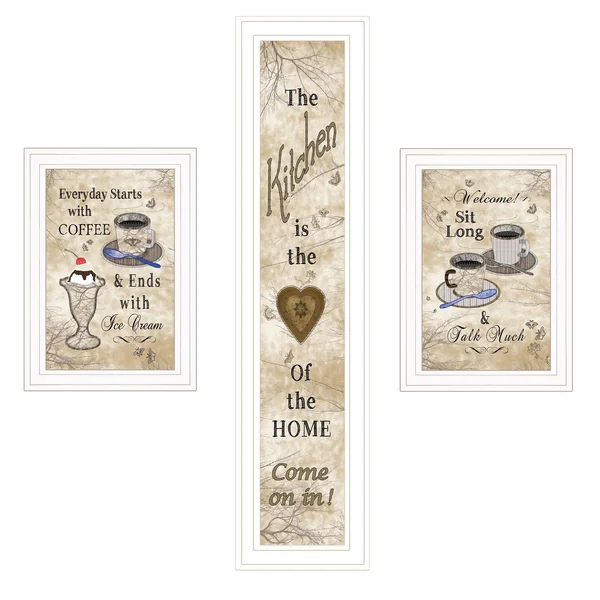 Love of Nature Kitchen by Trendy Decor4U Printed Wall Art Wood Multi-Color