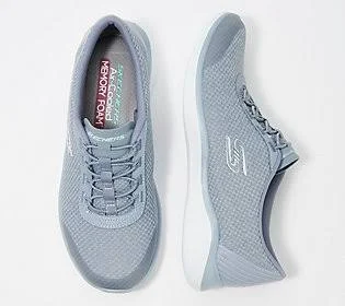 Skechers Bungee Slip-On Shoes - Envy - Size 6-1/2 Medium, Slate