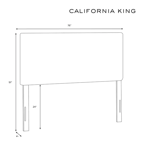 California King French Slipcover Headboard - Linen Slate - Nate Berkus