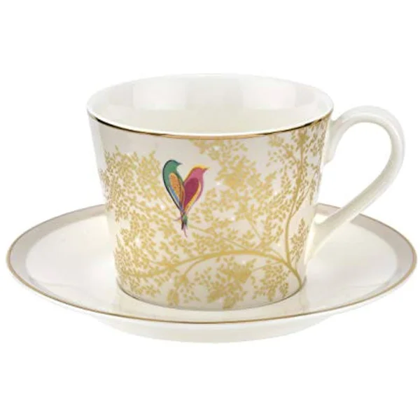 Sara Miller - Chelsea Collection Teacup & Saucer - Light Gray