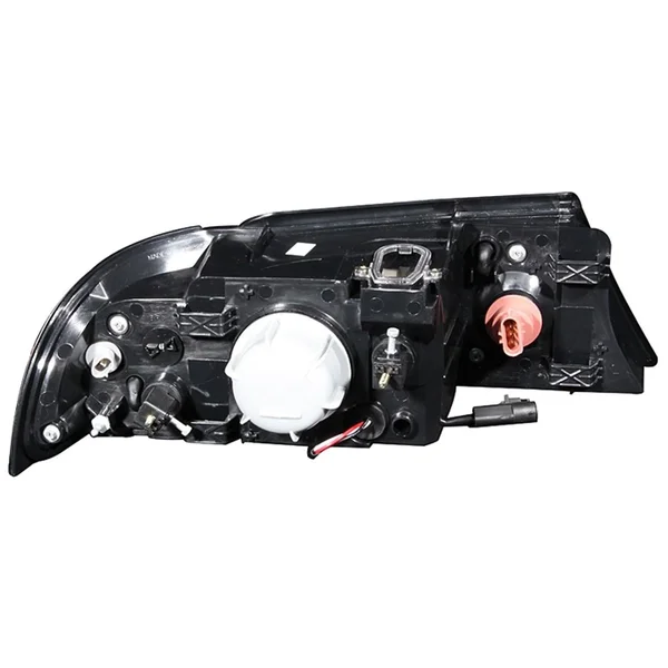 Anzo 111046 - 1998-2002 Lincoln Navigator Crystal Headlights Black