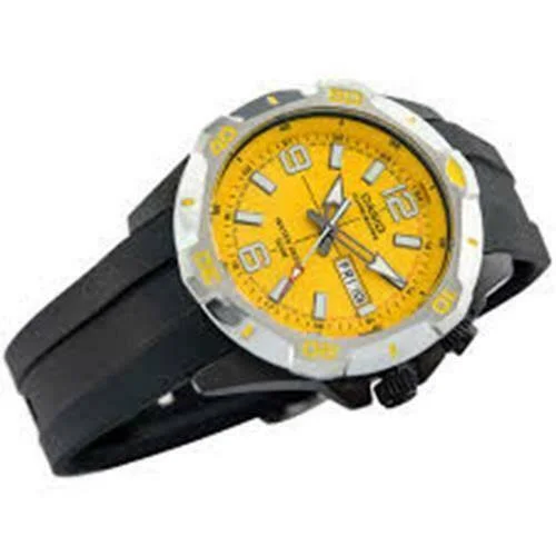 Casio MTD-1082-9AVDF Men's Standard Collection Yellow Dial Resin Quartz Watch