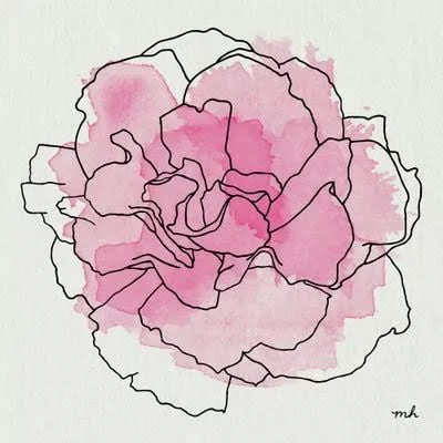 Framed Canvas Art - Watercolor Floral III by Moira Hershey ( scenic & landscapes > Nature > Nature close-ups > F