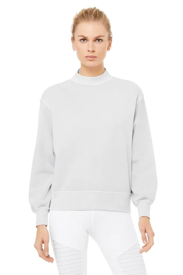 Alo Yoga Washed Freestyle Sweatshirt - Women's Sulphur Wash, S
