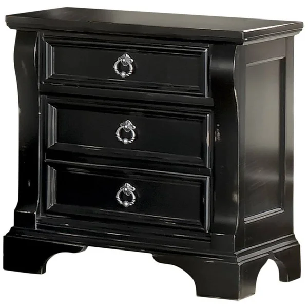 America Woodcrafters Heirloom Nightstand - Black