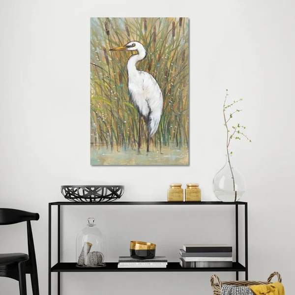 White Egret I Canvas Artwork Print by Tim OToole