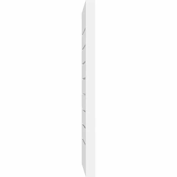 Ekena Millwork GVPVE12X3402SF 12x22W x 34x22H Vertical Surface Mount PVC Gable Vent: Functional, w/ 2x22W x 1-1/2x22P Brickmould