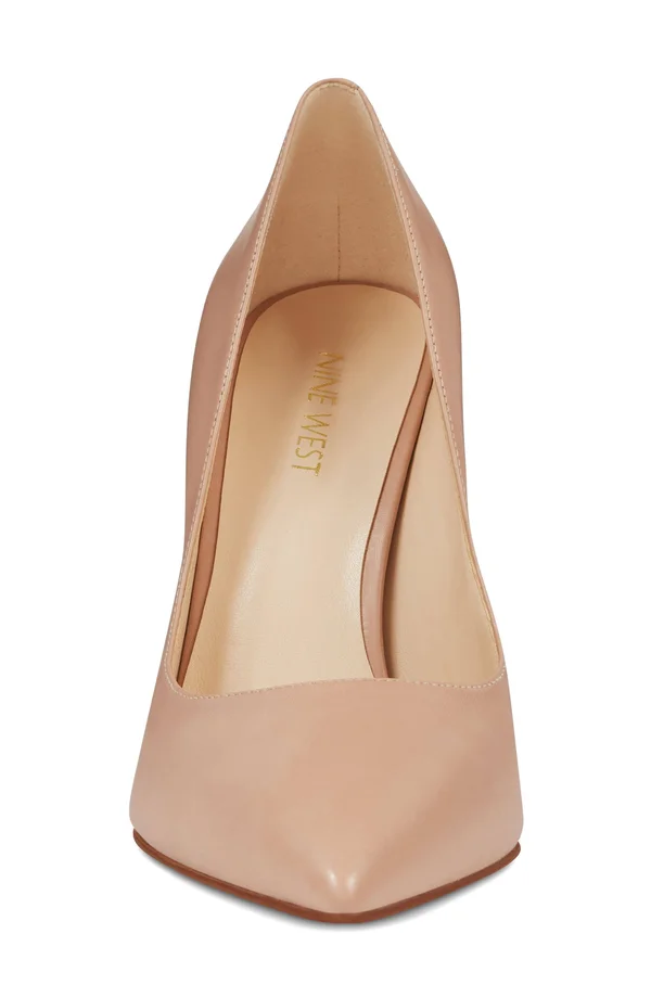 Nine West Women's Tatiana Dress Pumps, Black Leather, 8.5