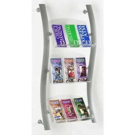 Leaflet Holder: Features Clear Acrylic Pockets