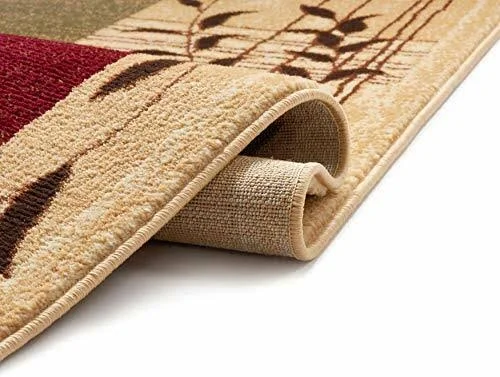 Great Forest Ivory Floral Nature Modern Formal Rug 3x10 ( 0.6m x 2.7m Runner ) Easy to Clean Stain - Fade Resistant Shed Free Tr