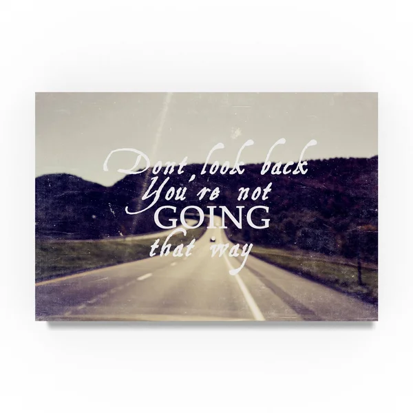 Trademark Fine Art Ali20421-C2232Gg Vintage Skies 'Dont Look Back' Can