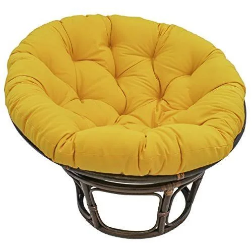Blazing Needles Solid Twill Papasan Chair CUSHION - 48x22 x 6x22 x 48