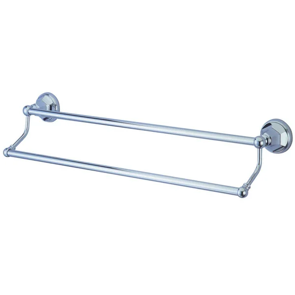 Kingston Brass BA481318PB Metropolitan 18x22 Dual Towel Bar, Polished Brass