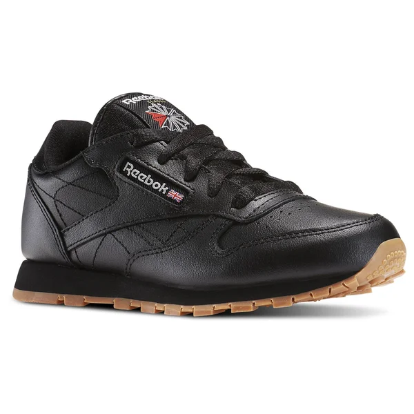 Reebok Classic Leather Black/Gum Preschool Kids& Shoes, Size: 1.5