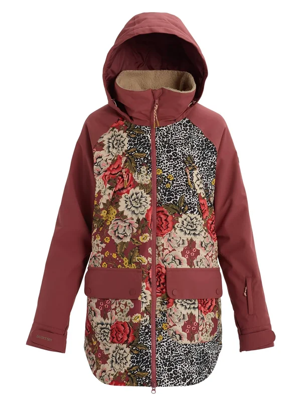 Burton Prowess Jacket - Women's Cheetah Floral/Rose Brown, Xs