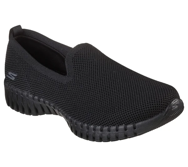 Skechers Women's GOwalk Smart Believe Slip-On Sneaker, Black/Black