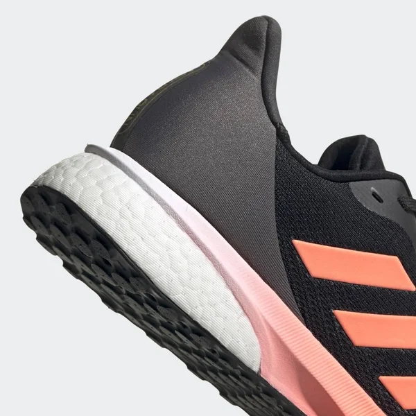 Adidas Astrarun Shoes - Men's - Core Black, Signal Coral, Grey Five - 10