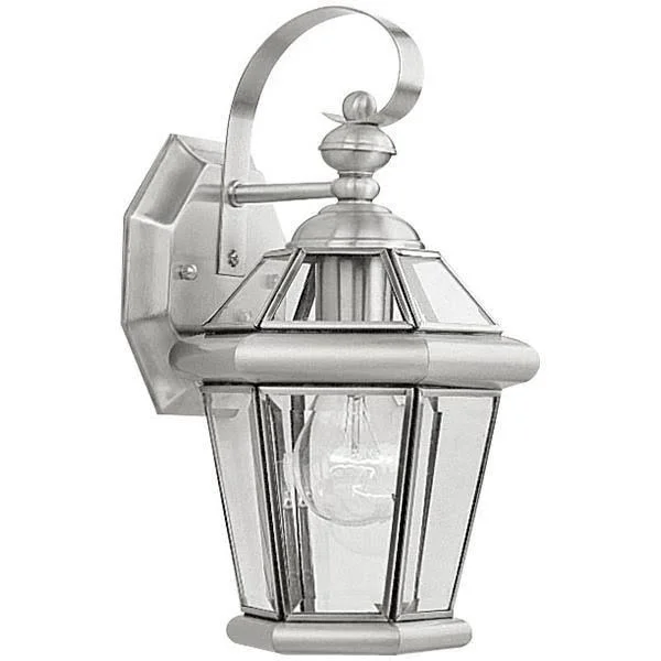 Livex Lighting Georgetown Outdoor Wall Lantern Polished Brass 1 Light 2061-02