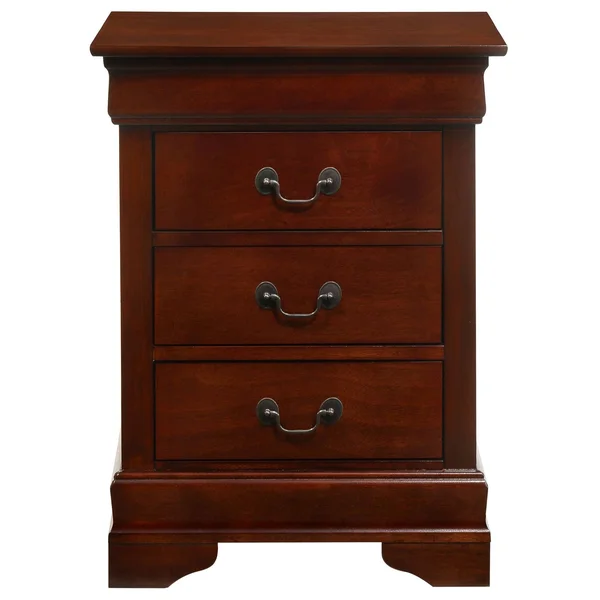 Glory Furniture Louis Phillipe G3150-3N 3 Drawer Nightstand - Black