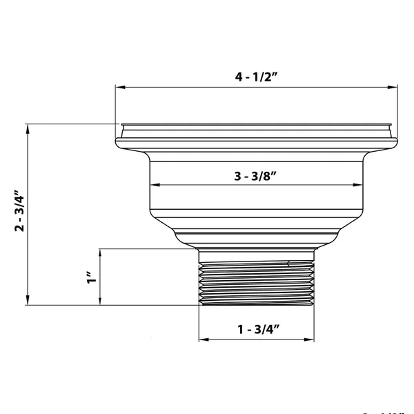 Ruvati Kitchen Sink STRAINER Drain Assembly - Copper Tone Matte Bronze