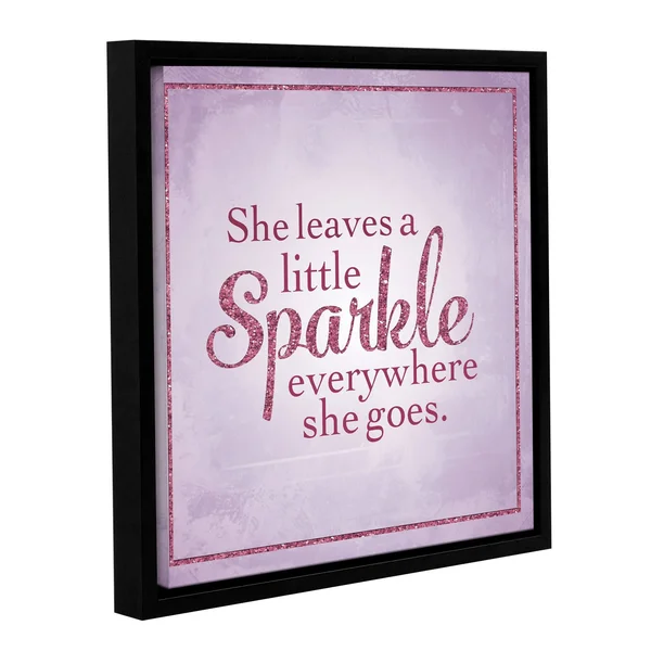 ArtWall Aubree Perrenoud's 'Sparkle 1' Gallery Wrapped Floater-framed Canvas - 18x18