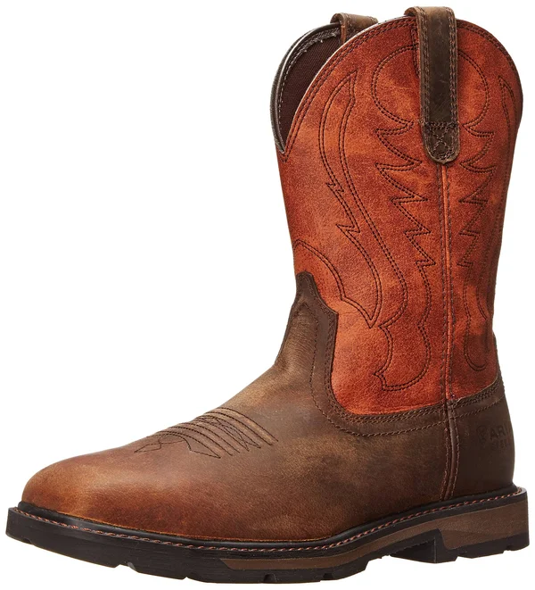 Ariat Groundbreaker Square Toe Steel Toe 9 Men's Brown