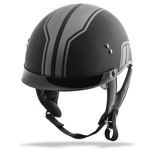 GMAX HH-65 Half Helmet Full Dressed Twin Matte Black/Silver