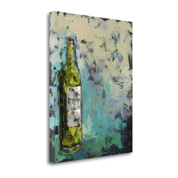 Tangletown Fine Art Wines in Grey by Pamela J. Wingard - Giclee Print on Wrap Canvas, 28x36x22